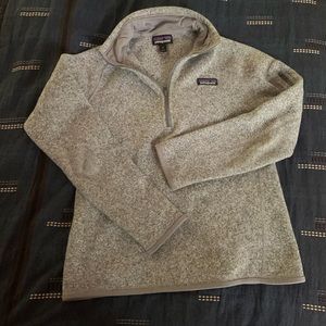 Womens Patagonia Better Sweater Quarter Zip - Gray
